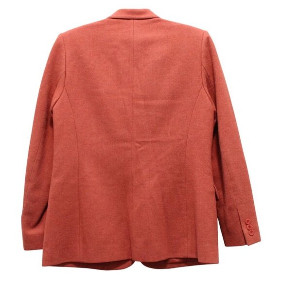 Pendleton Blazer Jacket Size 8 Lambswool Coral Peach Business Classic Preppy USA - Picture 9 of 13